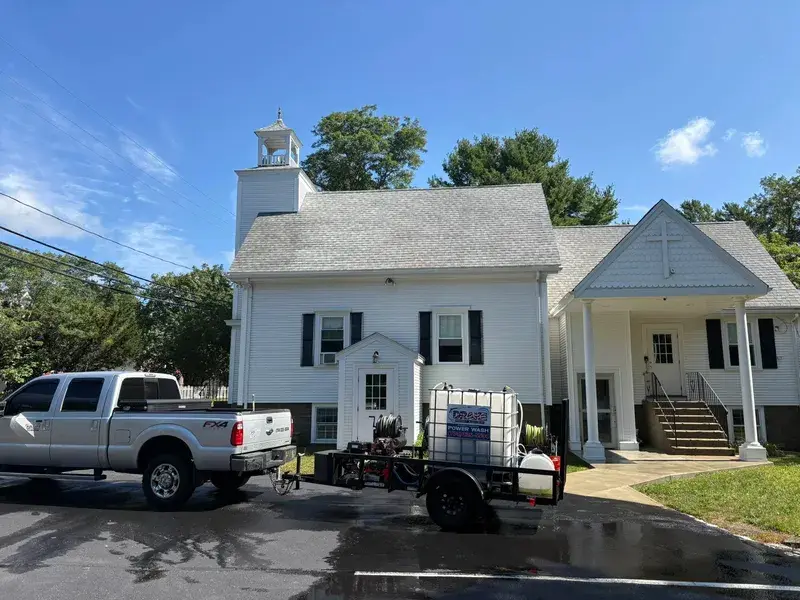 Church exterior professional cleaning