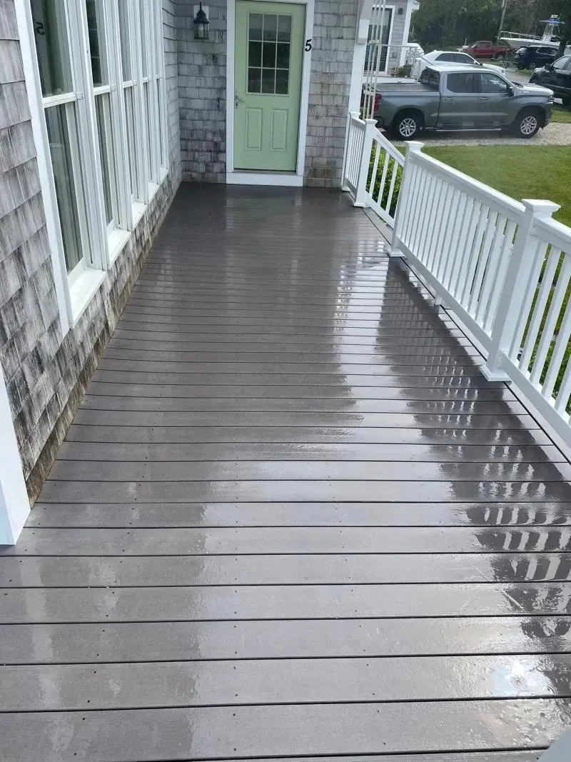 Pristine deck after professional cleaning