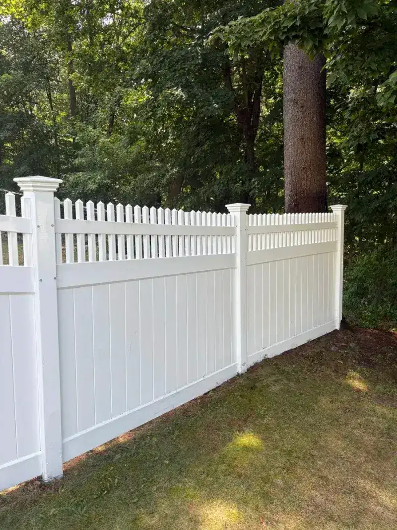 Clean fence after professional service