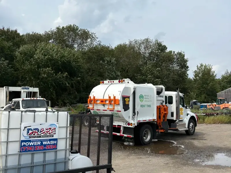 Drake Power Washing professional fleet cleaning team and equipment in action