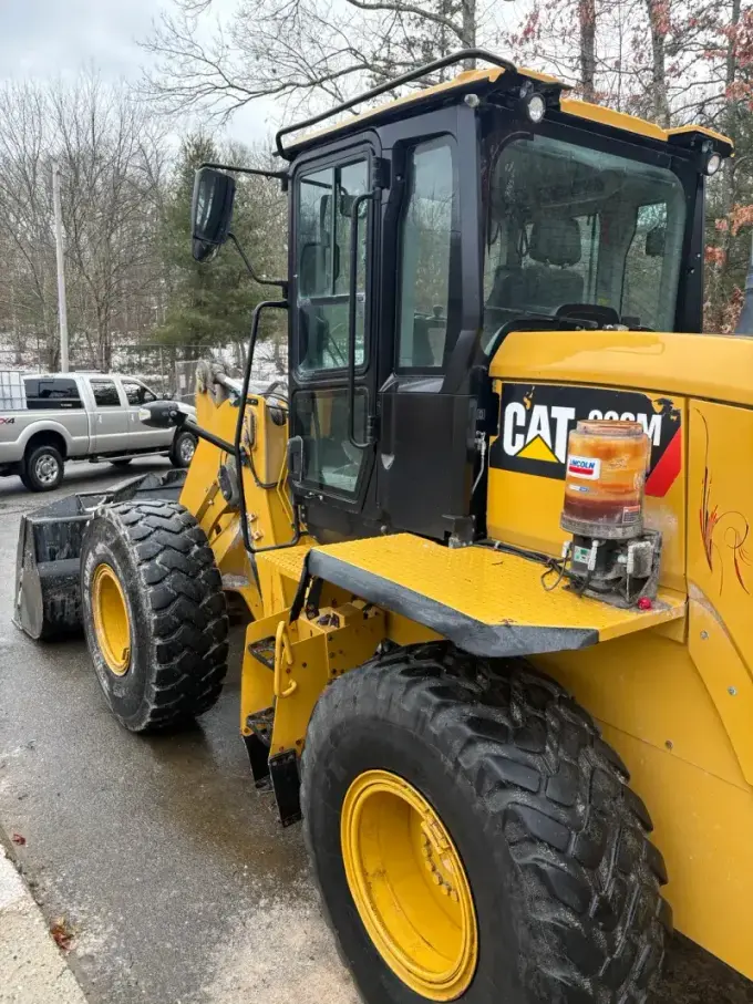 Heavy equipment before salt removal and cleaning