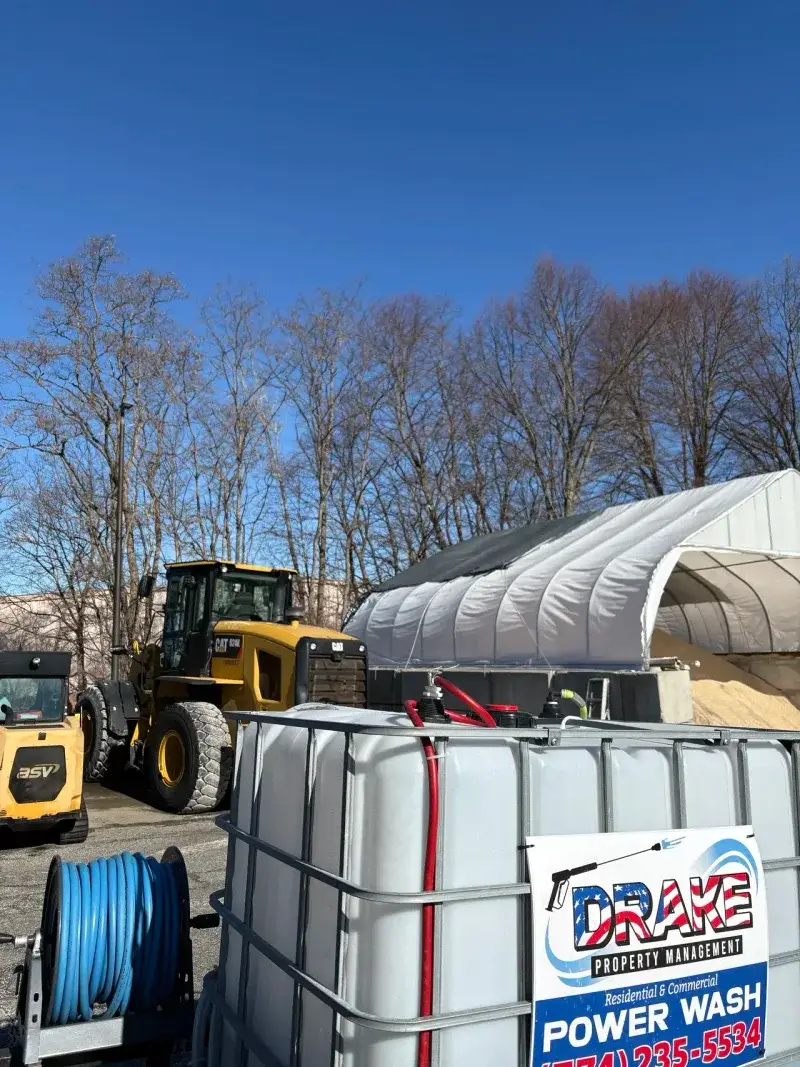 Professional heavy equipment washing in action - Drake Power Washing