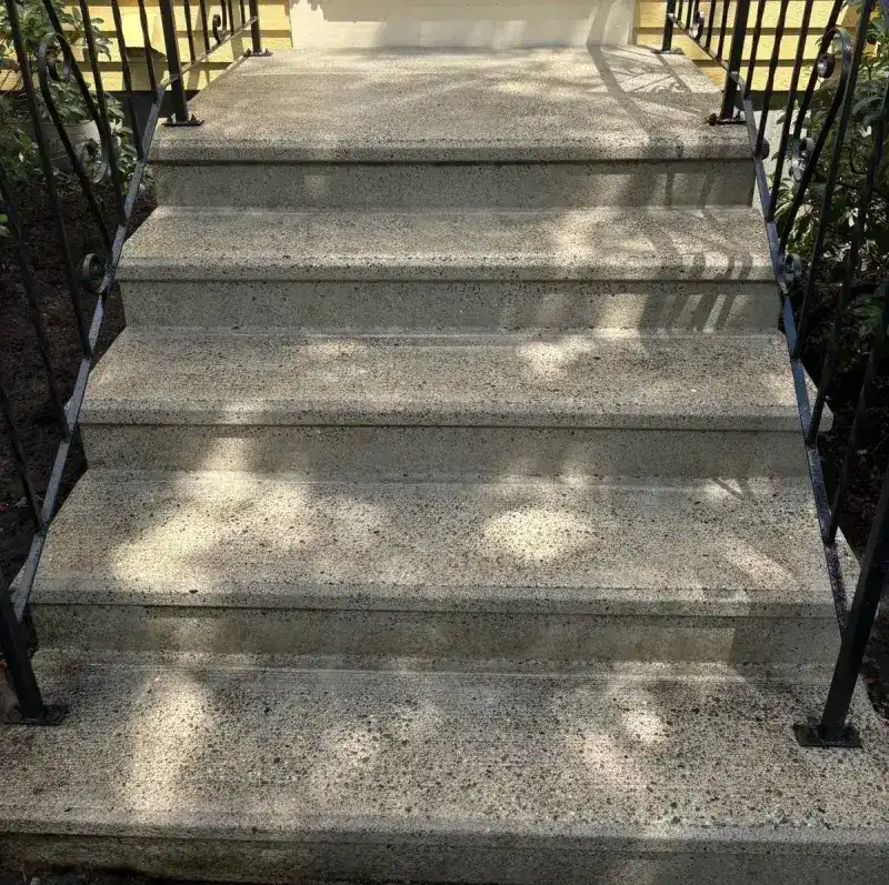 Concrete cleaning finished