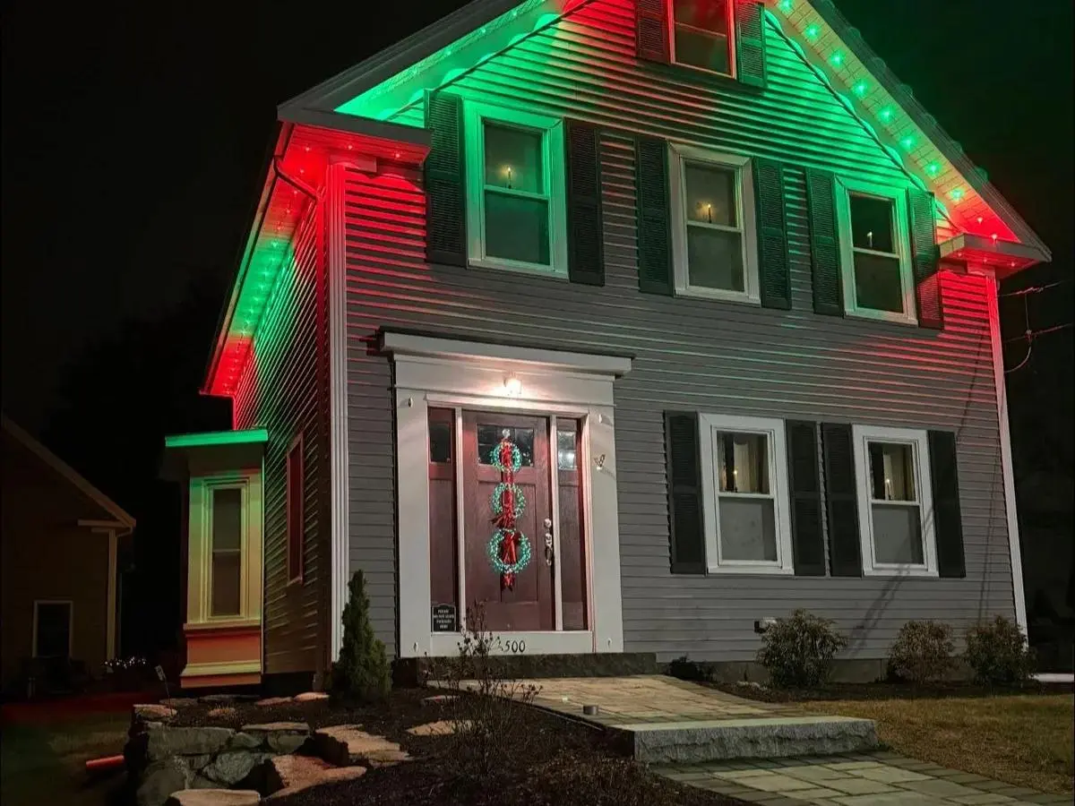 Professional holiday lights installation